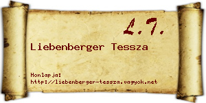 Liebenberger Tessza névjegykártya